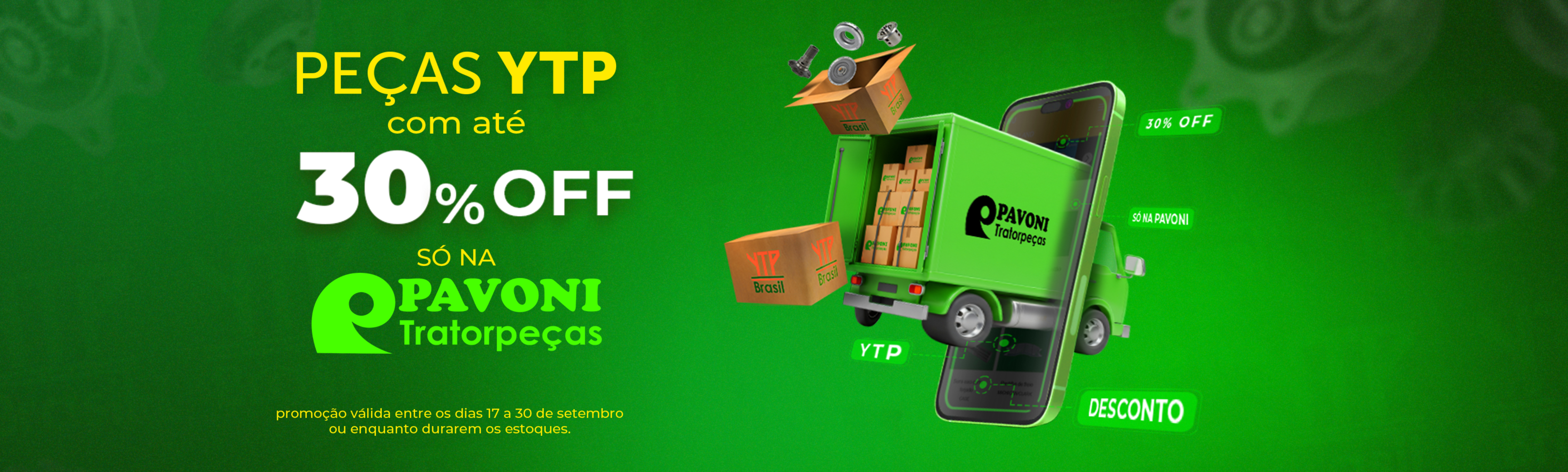 Peças YTP 30%off